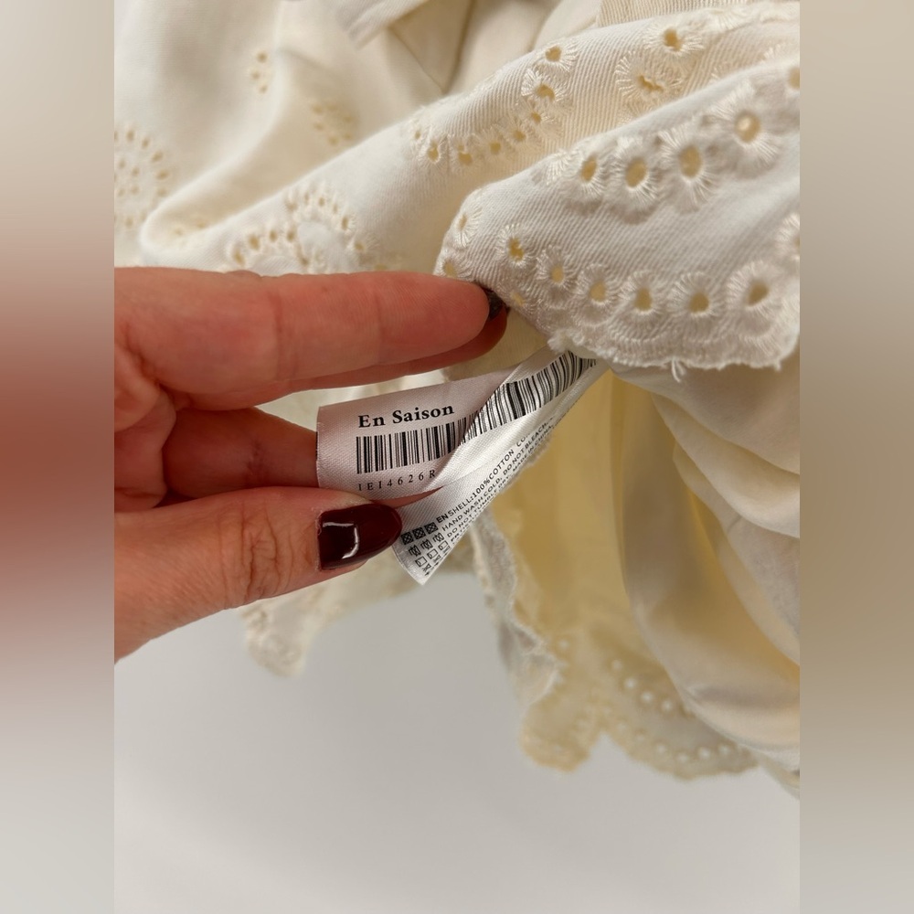 En Saison Isabella Womens Eyelet Denim romper Size S Small - Picture 5 of 12